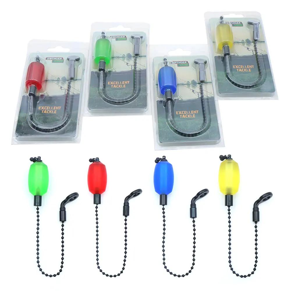 Bobbin Swinger avec chaîne acier pour pêche carpe - Indicateur de touche précis pour pêche au coup