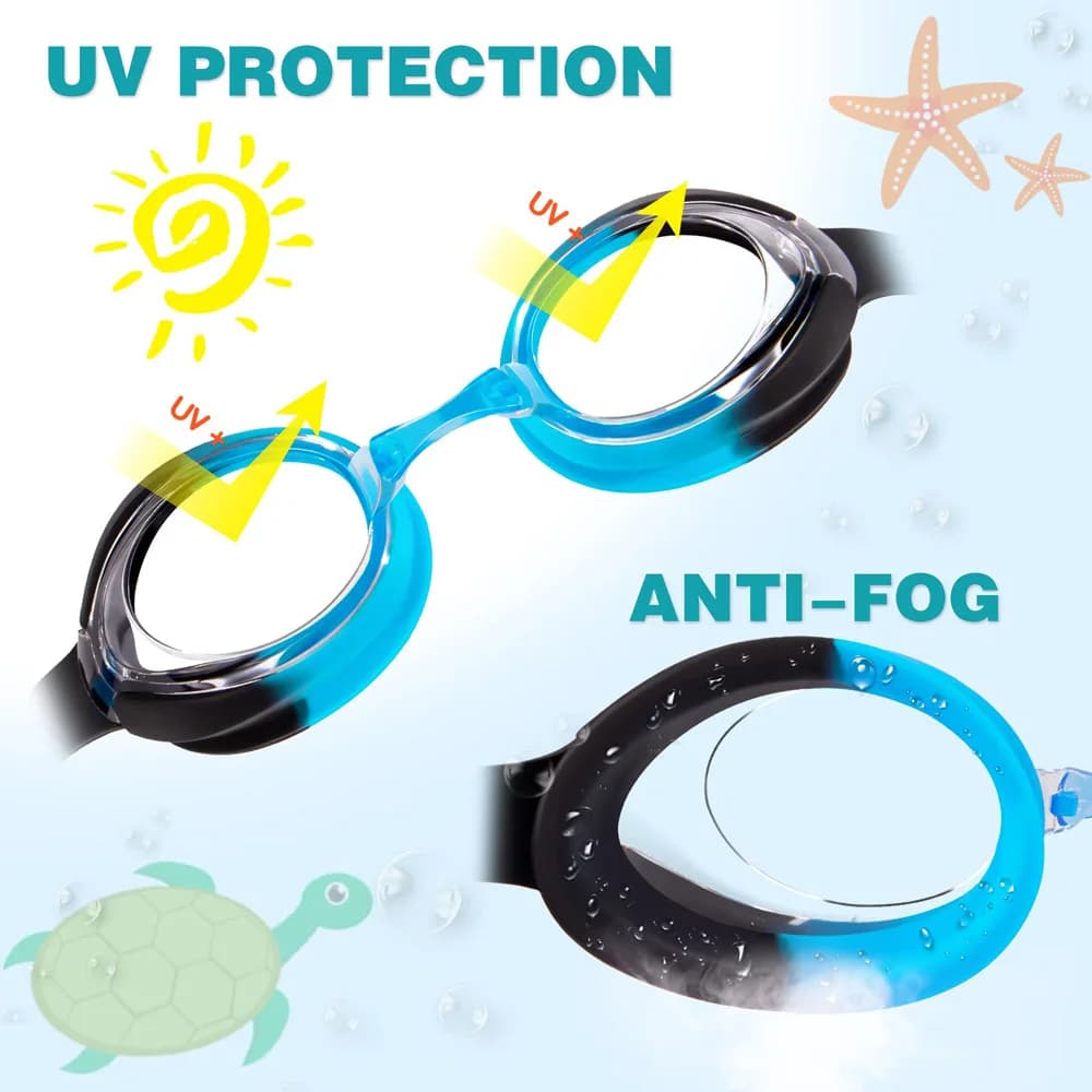 Lunettes natation enfants étanches anti-buée fuites réglage rapide 3-14 ans piscine mer