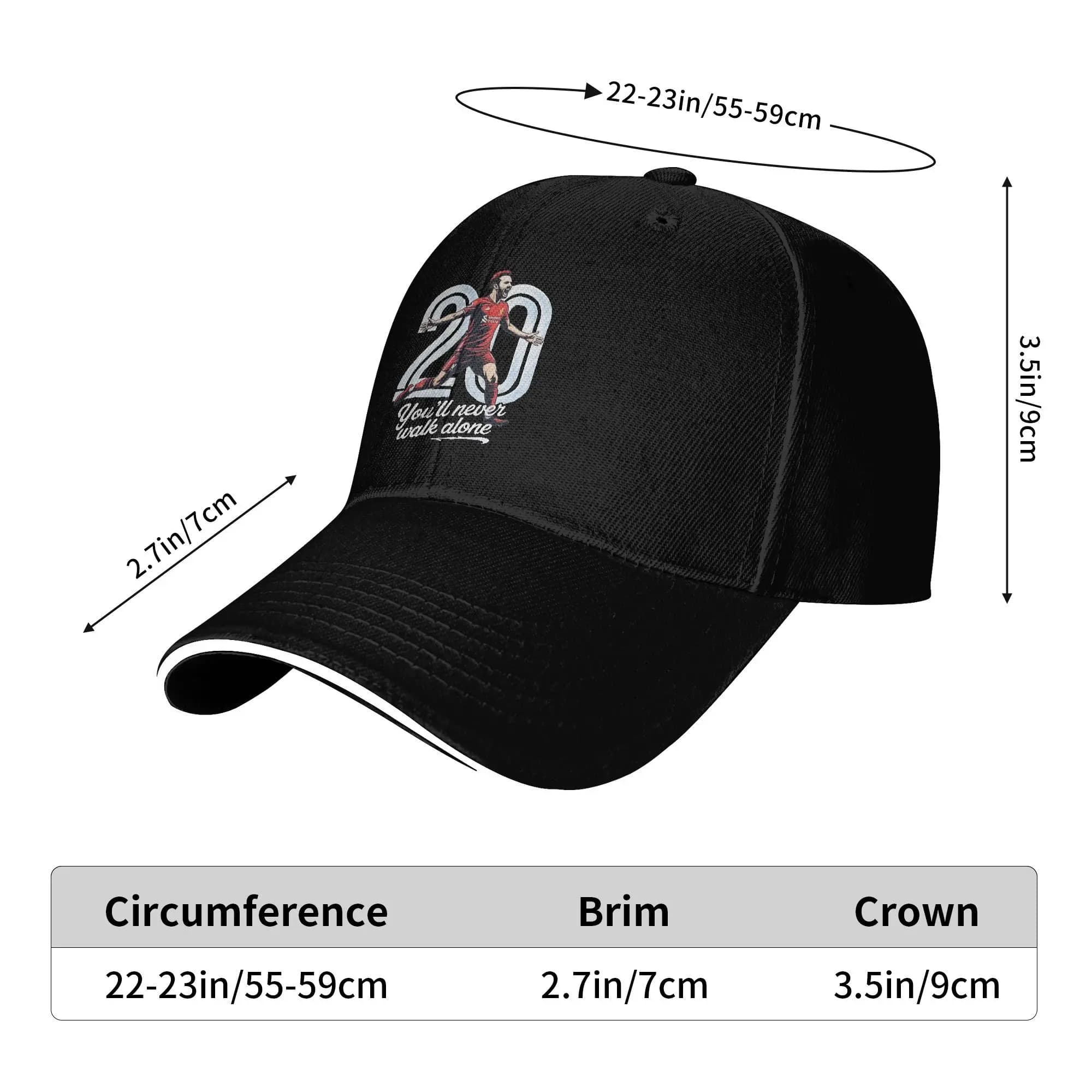 Casquette baseball Liverpool Diogo Jota #20 pêche camping réglable couple design