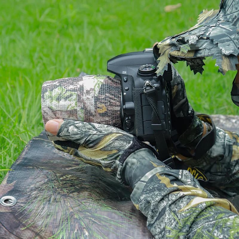 Gants camouflage arbre tactiques équipement chasse tir pêche homme femme accessoires