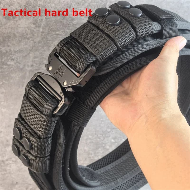 Ceinture de travail tactique à boucle alliage pour pêche professionnelle et entraînement