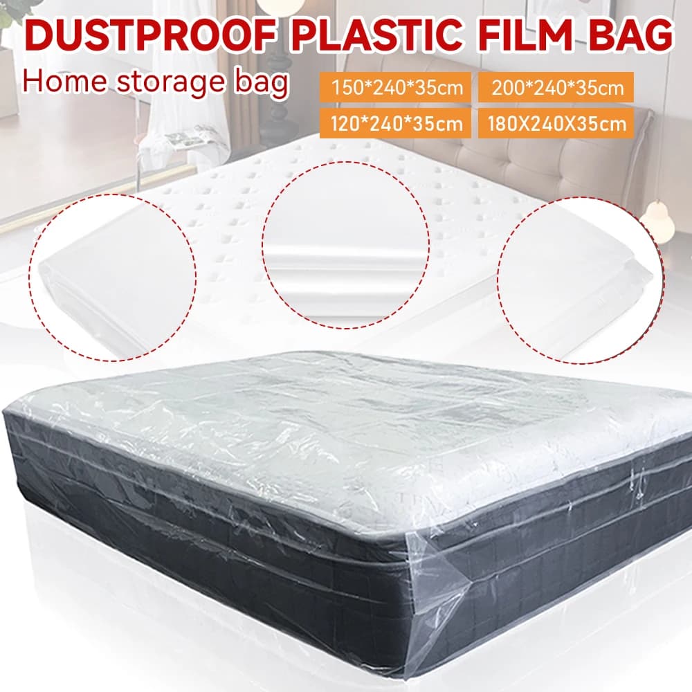 Housse matelas protection déménagement pêche - Sac plastique étanche anti-poussière pour couchage