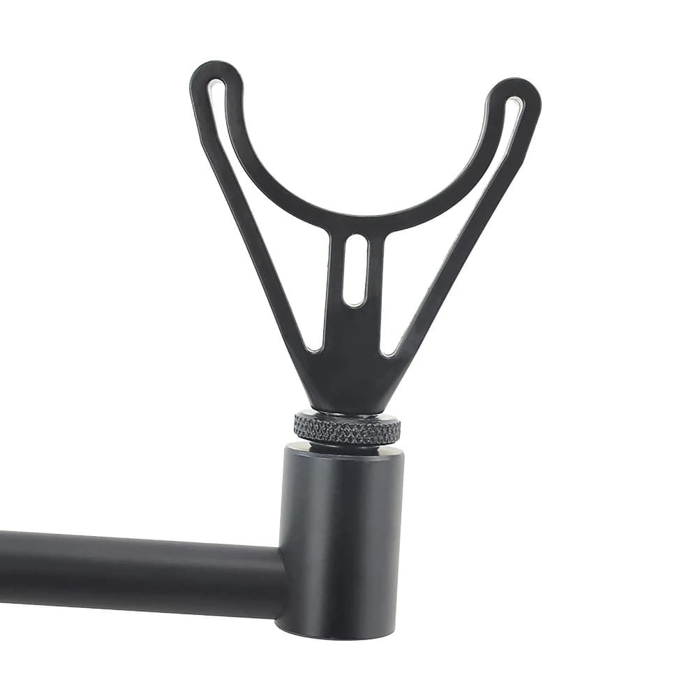 Support de canne à pêche carpe 2 pièces Hirisi pour pêche sur berge avec porte-canne et tête réglable