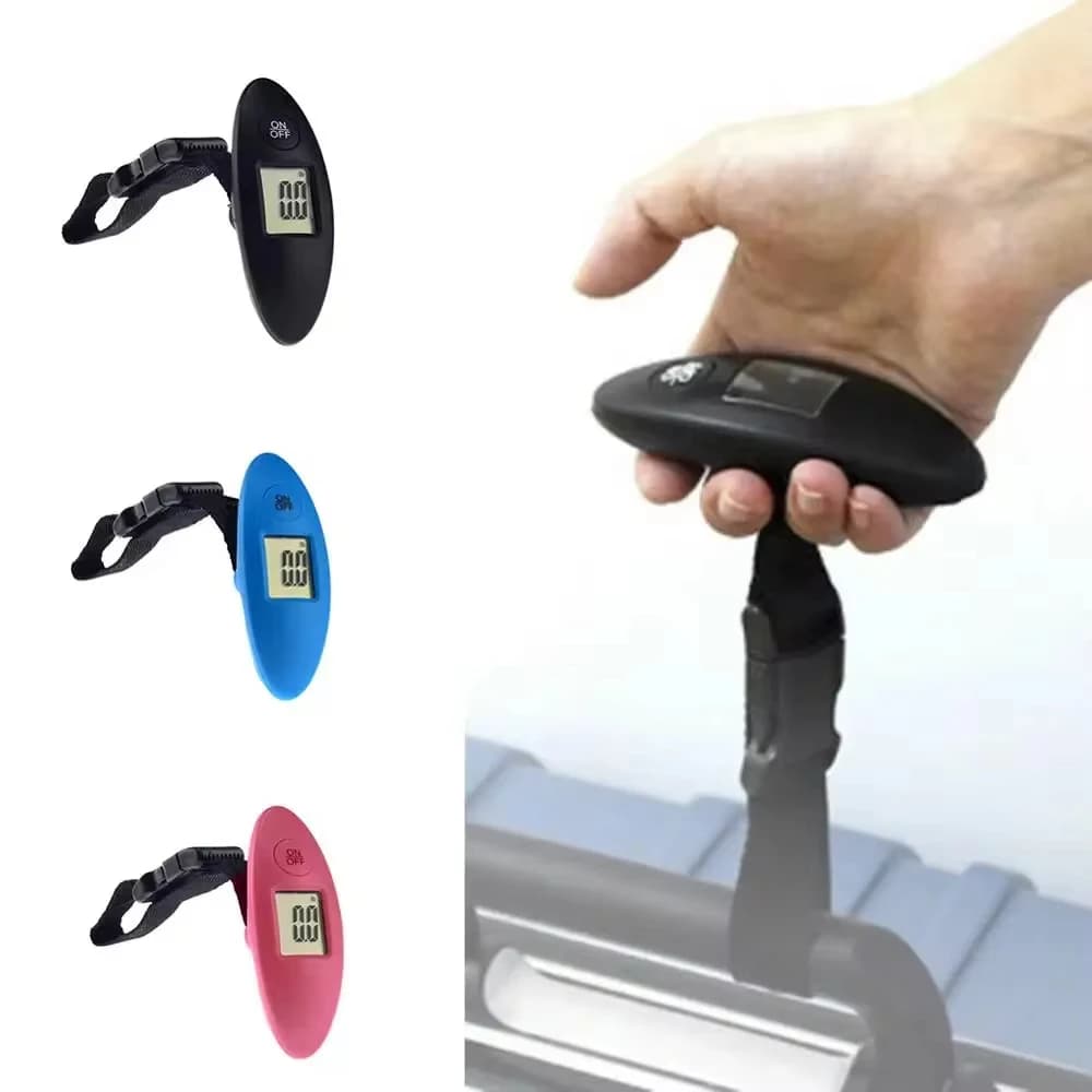 Mini balance digitale LCD 40 kg portable - Échelle pour valises et pêche avec crochet