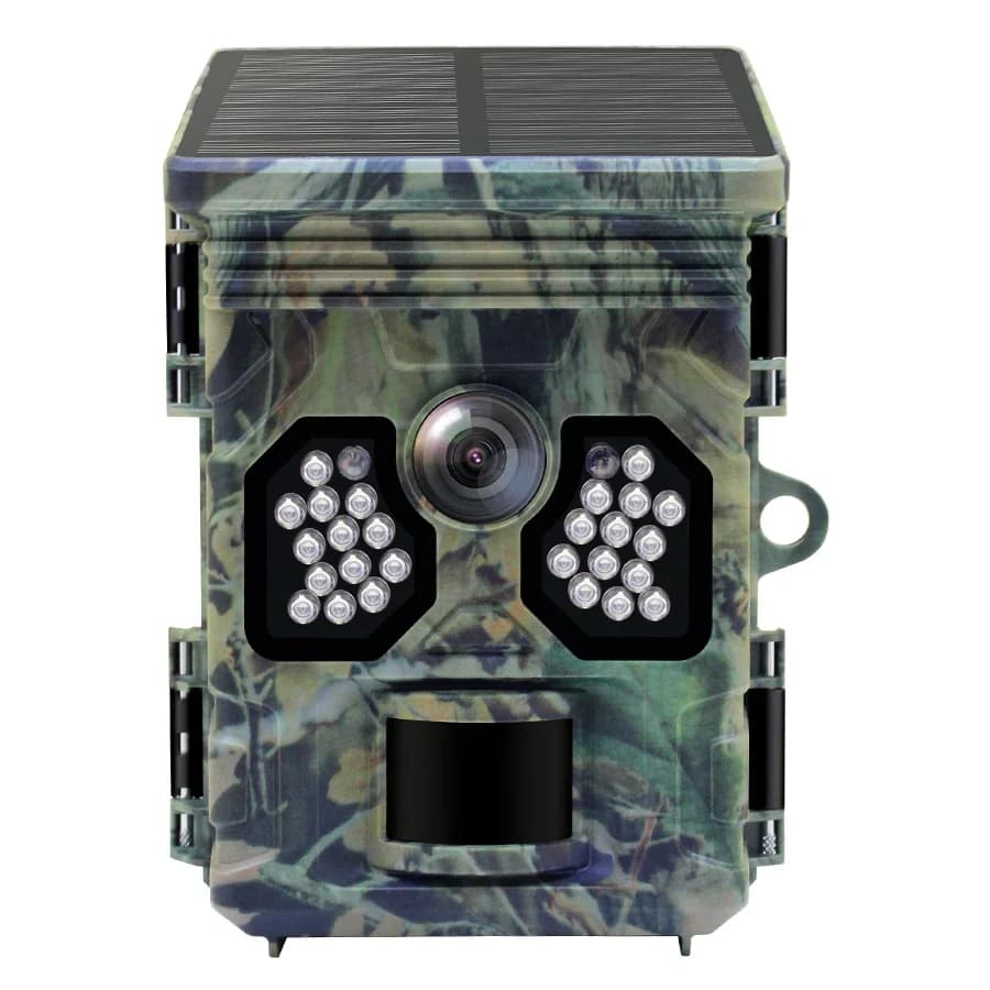 Caméra chasse numérique solaire 4K étanche IP66 - Phototrappage moderne avec détection mouvement intelligente