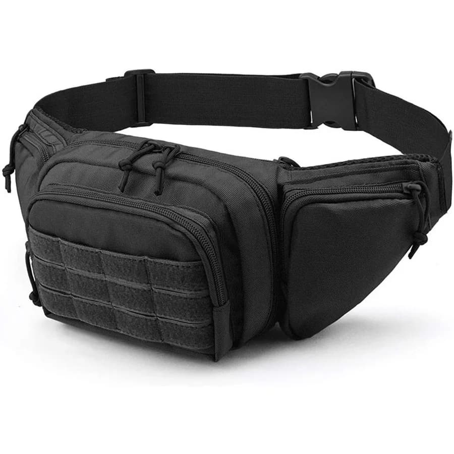 Sac ceinture invisible multifonction hommes pêche rangement outils extérieur