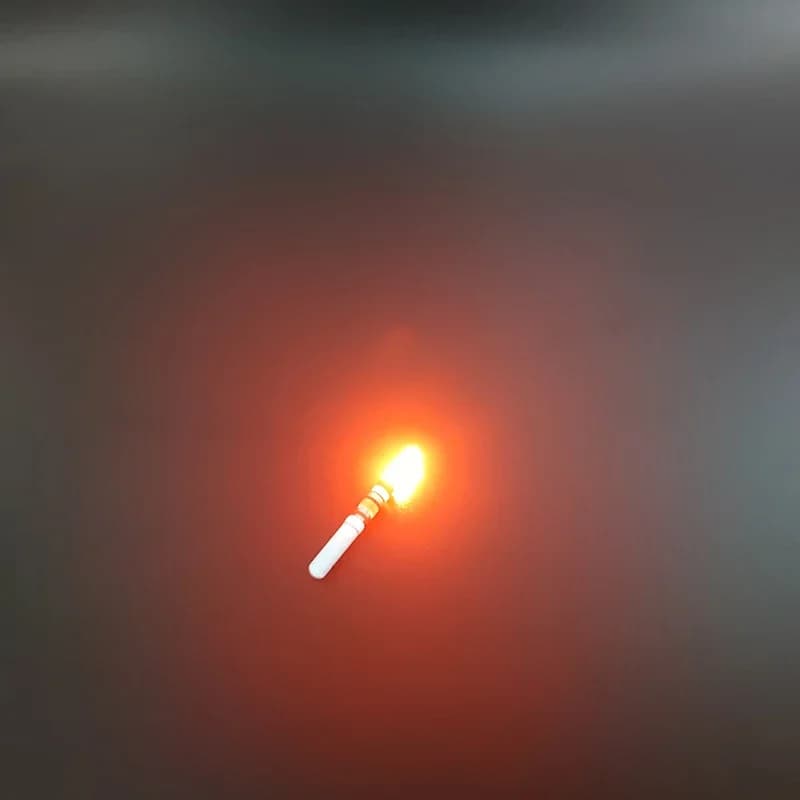 10 bâtons lumineux LED vert et rouge pour la pêche de nuit, étanches avec pile CR322,