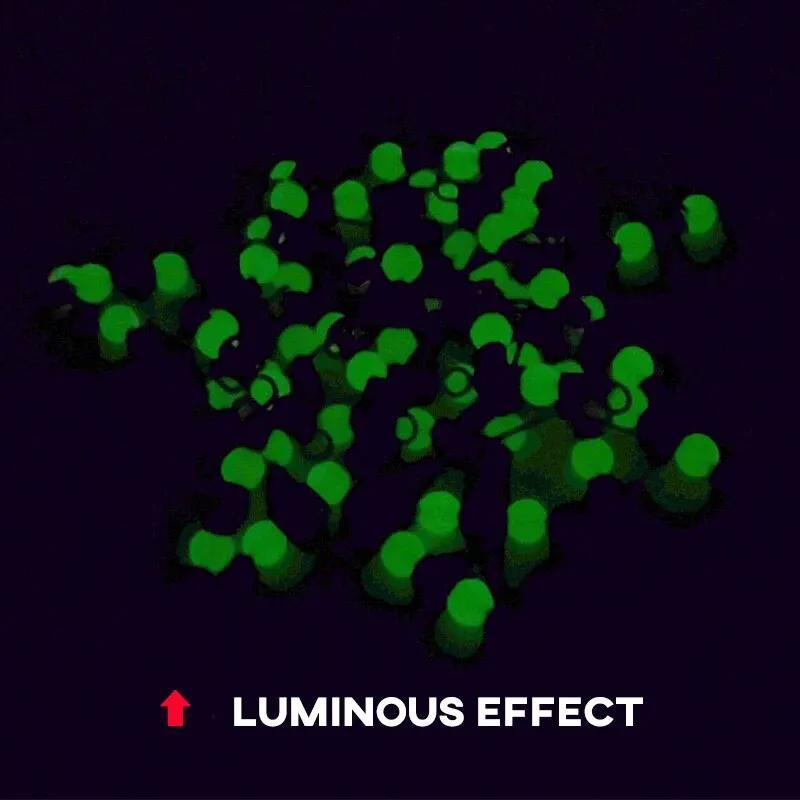Émerillons lumineux 10pcs en T à 3 voies avec perles d'espacement pour pêche au vif et montages complexes