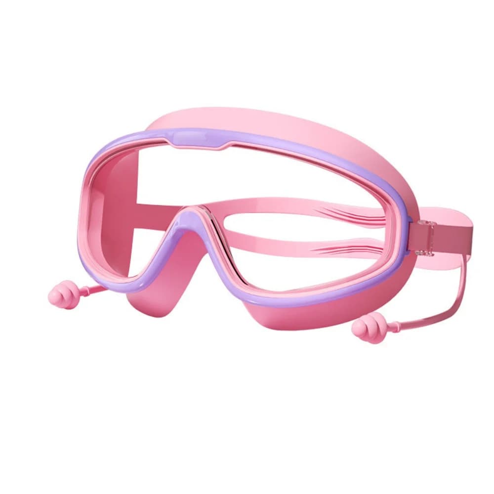 Lunettes de natation grand cadre avec bouchons d'oreilles pour pêcheurs adultes