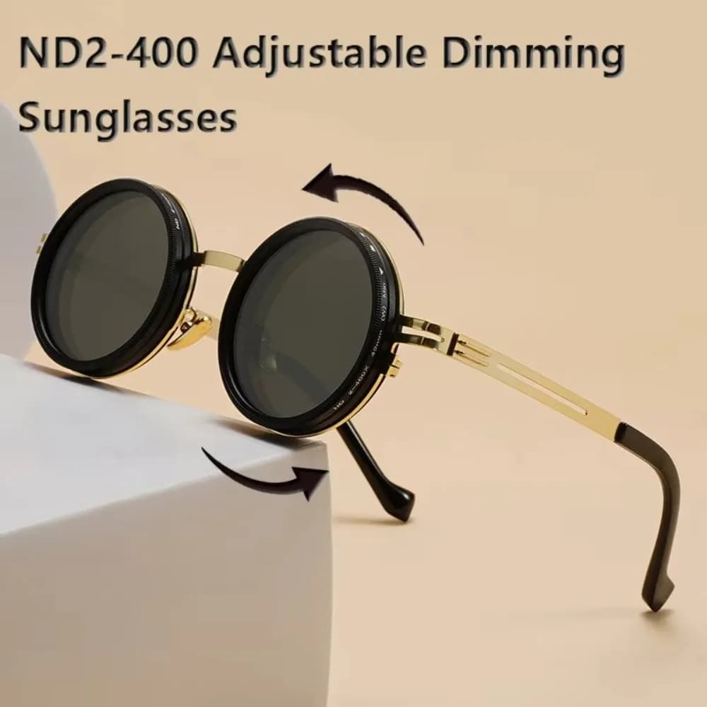 Lunettes de pêche polarisées ND2-400 réglables 9 niveaux filtrage UV400 protection optimale