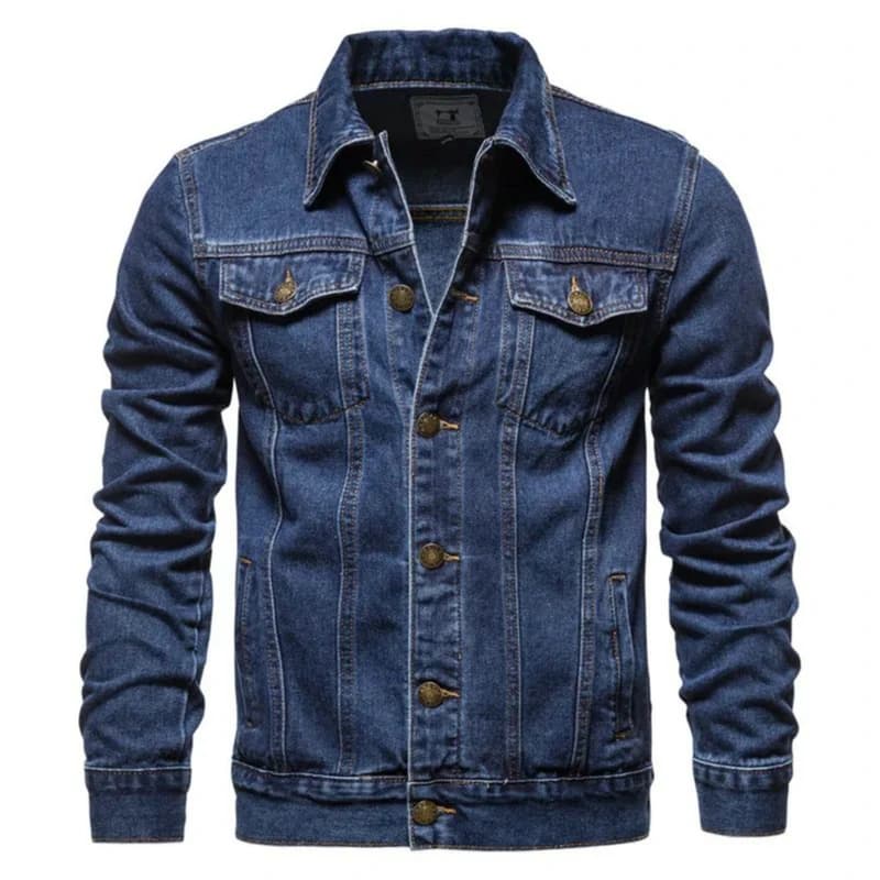 Veste jeans décontractée homme automne 2026 style jeune et polyvalent pour loisirs pêche