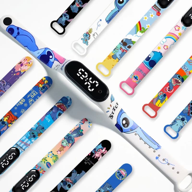 Montre enfants fille waterproof sport LED tactile - Bracelet digital horloge garçon montre sportive étanche