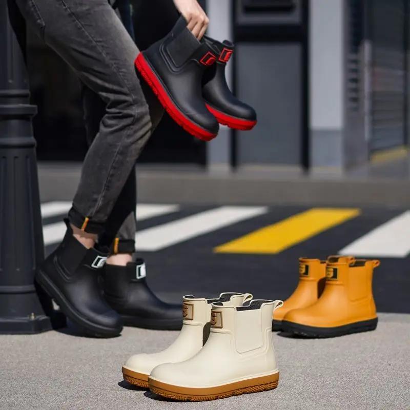 Bottes de pêche imperméables fourrées homme pour hiver avec doublure polaire chaude