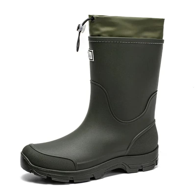 Bottes pêche homme légères étanches anti-dérapantes PVC résistantes semelle EVA confort pêcheur