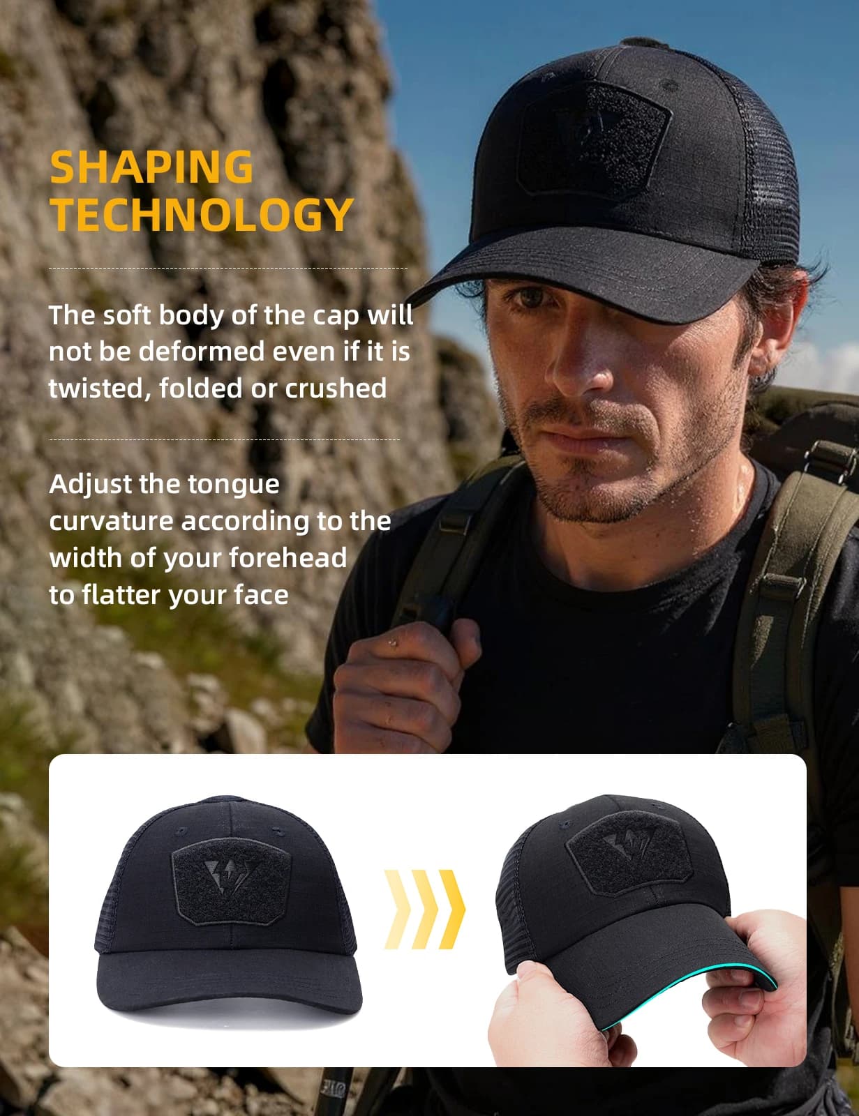 Casquette tactique IDOGEAR mesh respirante protection solaire légère pour pêche outdoor quotidienne