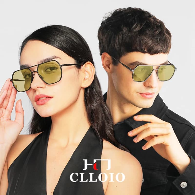 Lunettes de conduite polarisées jour/nuit CLLOIO anti-éblouissement - Verres photochromiques UV400