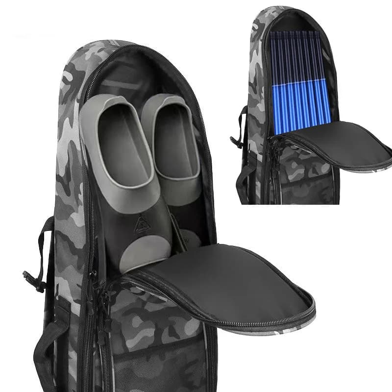 Sac à dos pêche tactique XA204G étanche - Grand rangement équipement pêche avec compartiments organisés