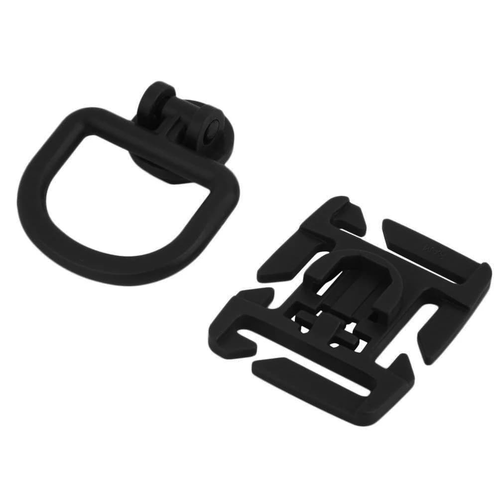 Anneaux D rotatifs 360° 4 pièces - Attaches Molle pour sacs de pêche et accessoires outdoor