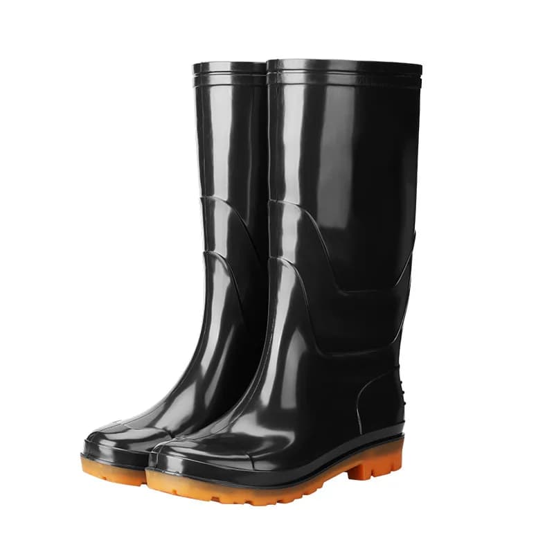 Bottes pêche professionnelles homme caoutchouc épais - Chaussures travail protection chaude mode ronde