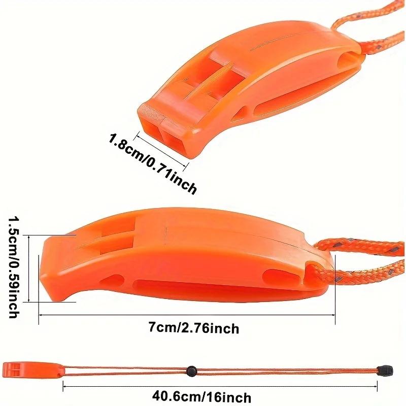 Sifflet sécurité avec dragonne pêche kayak gilet de sauvetage bateau camping randonnée chasse