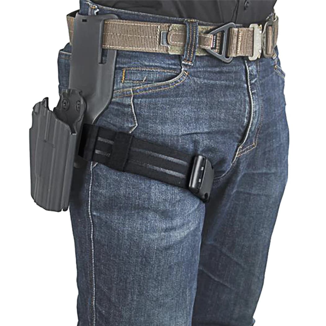 Sangle de cuisse élastique tactique pour holster - Porte-couteau de pêche avec boucle rapide