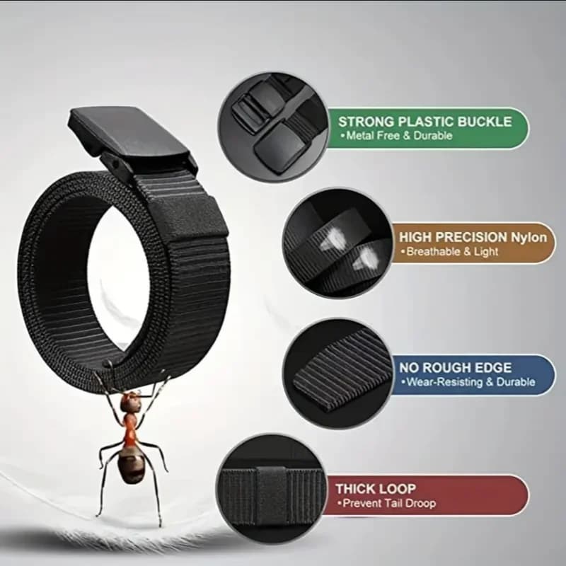 Ceinture militaire tactique nylon 2 pack toile outdoor pêche ceinture cadeau homme boucle plastique