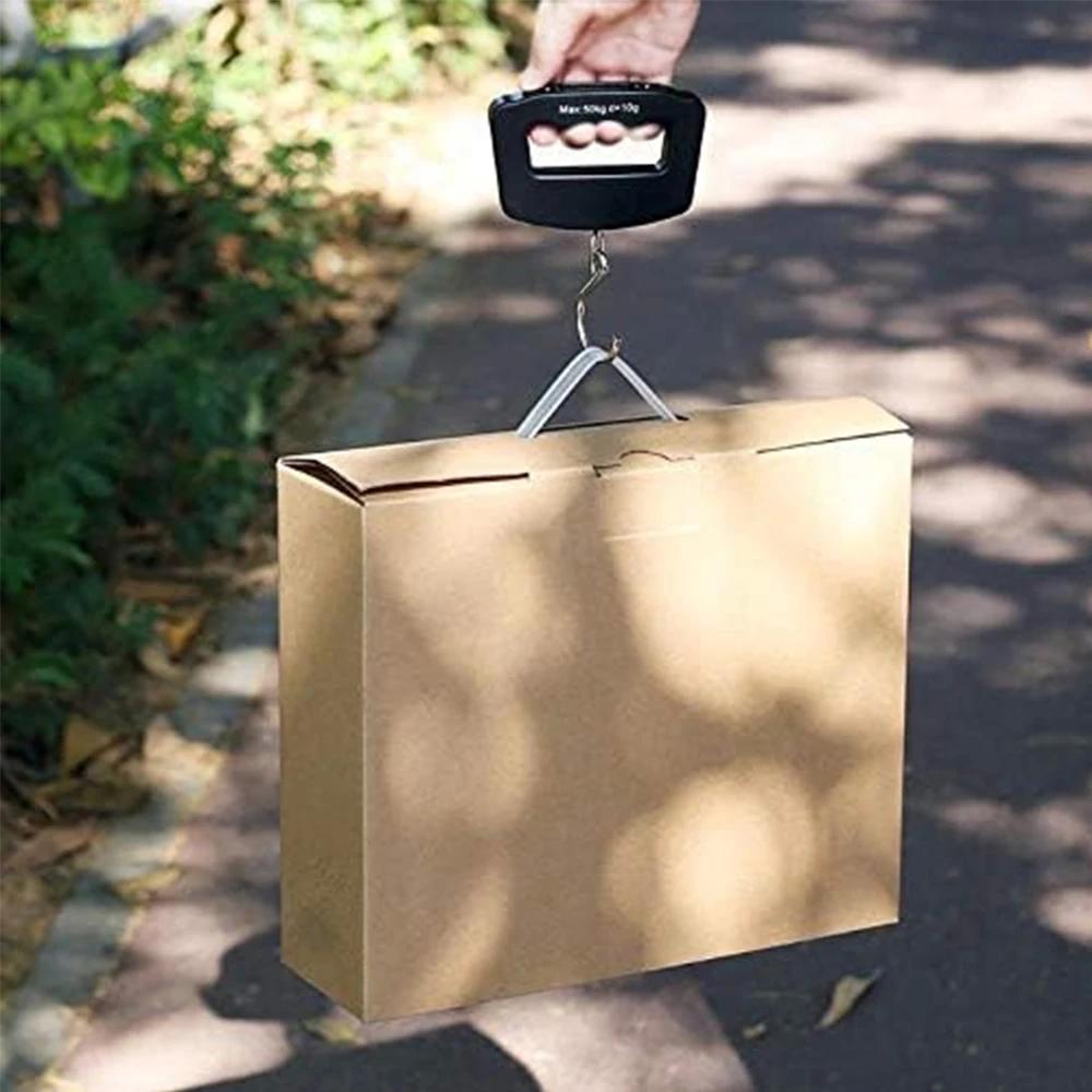 Balance suspendue portable 50kg/110lb - Écran LCD digital - Pour bagages, pêche, pesée voyage avec poignée