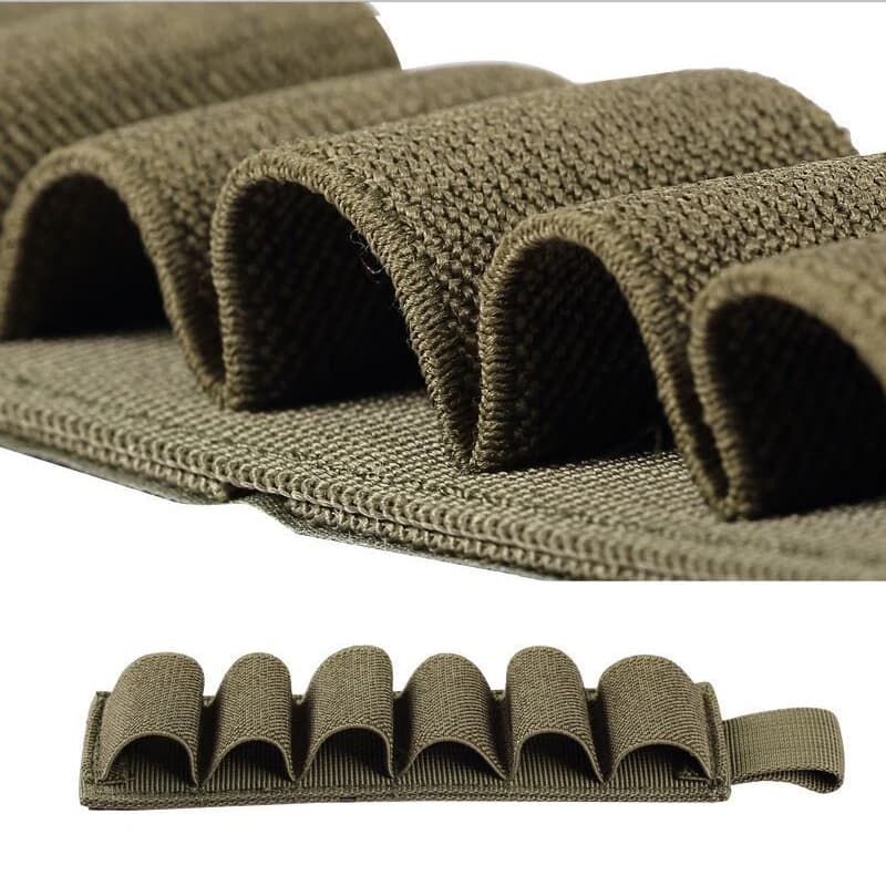 Porte-cartouches adhésif 6 coups pour fusil de chasse - Accessoire tactique pêche et tir sportif