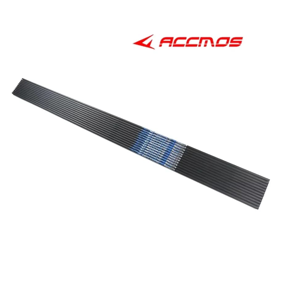 Fûts flèches carbone pur 32/33 pouces spine 250-800 - 6/12pcs DIY accessoires chasse pêche