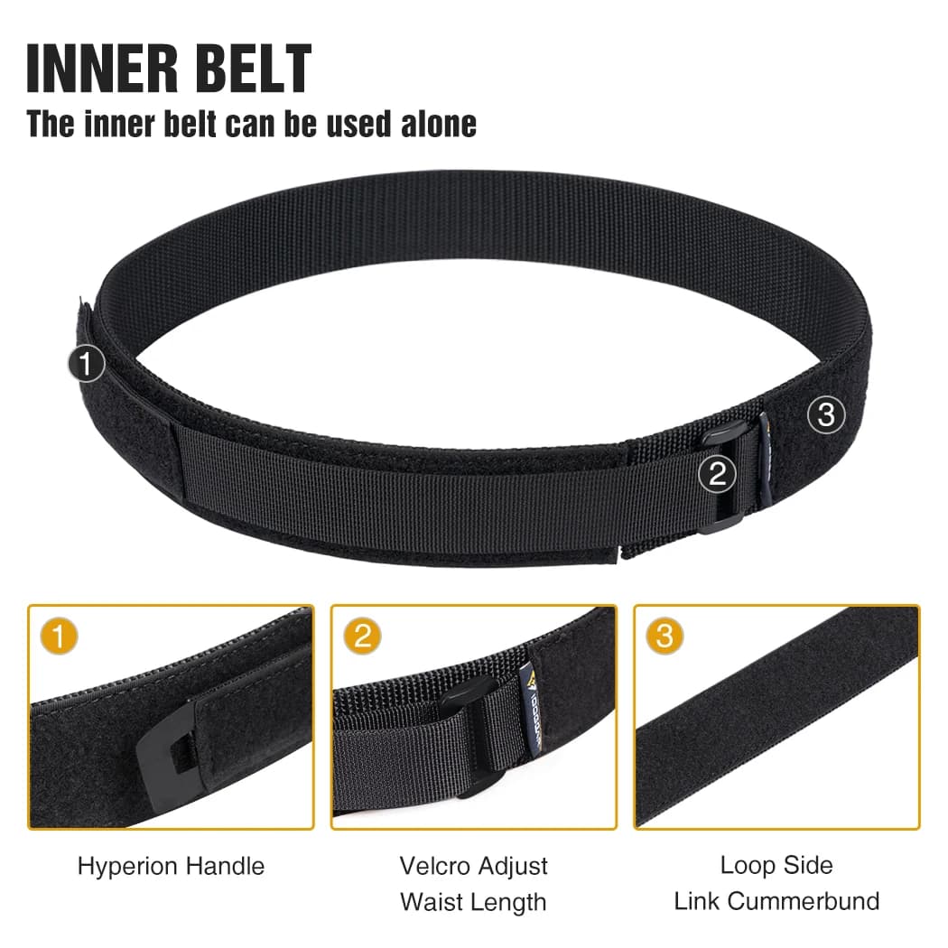 Ceinture tactique modulaire IDOGEAR set intérieur/extérieur - Équipement pêche combat réglable 3424
