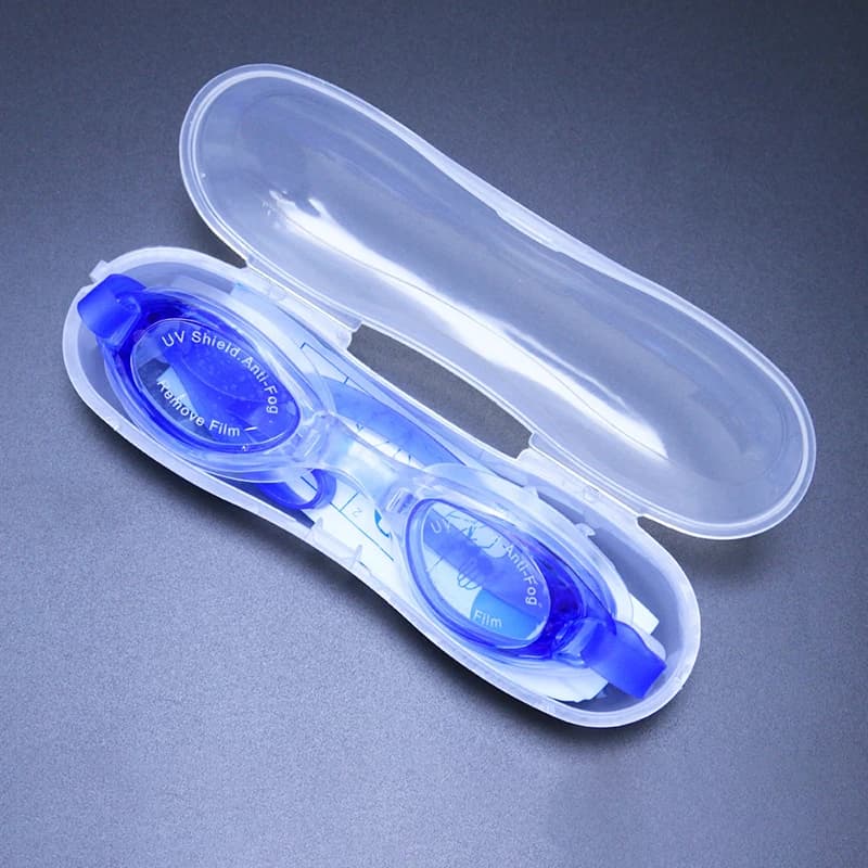Lunettes de natation enfants étanches anti-buée UV professionnelles verres colorés