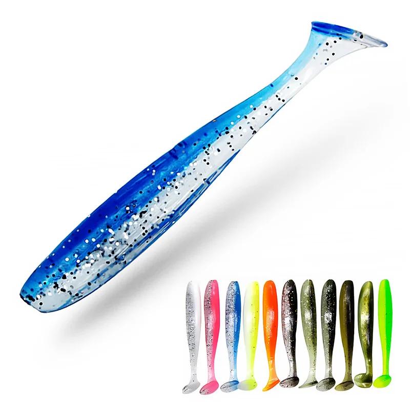 Leurre souple Bazooka Shad Worm 100-150mm - Grand ver T Tail pour brochet et black bass en hiver