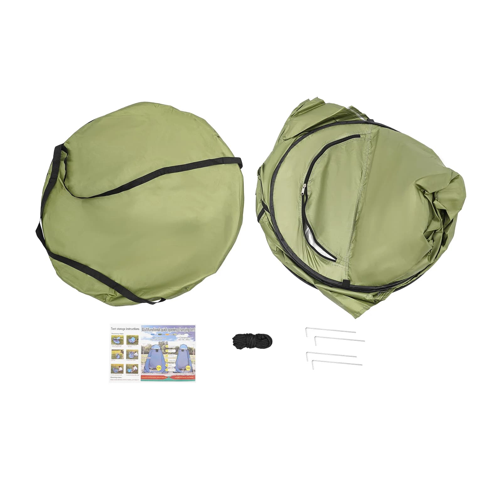 Tente toilette portable étanche pour camping randonnée pêche - Abri intimité 1.2x1.2x1.9m pliable et léger