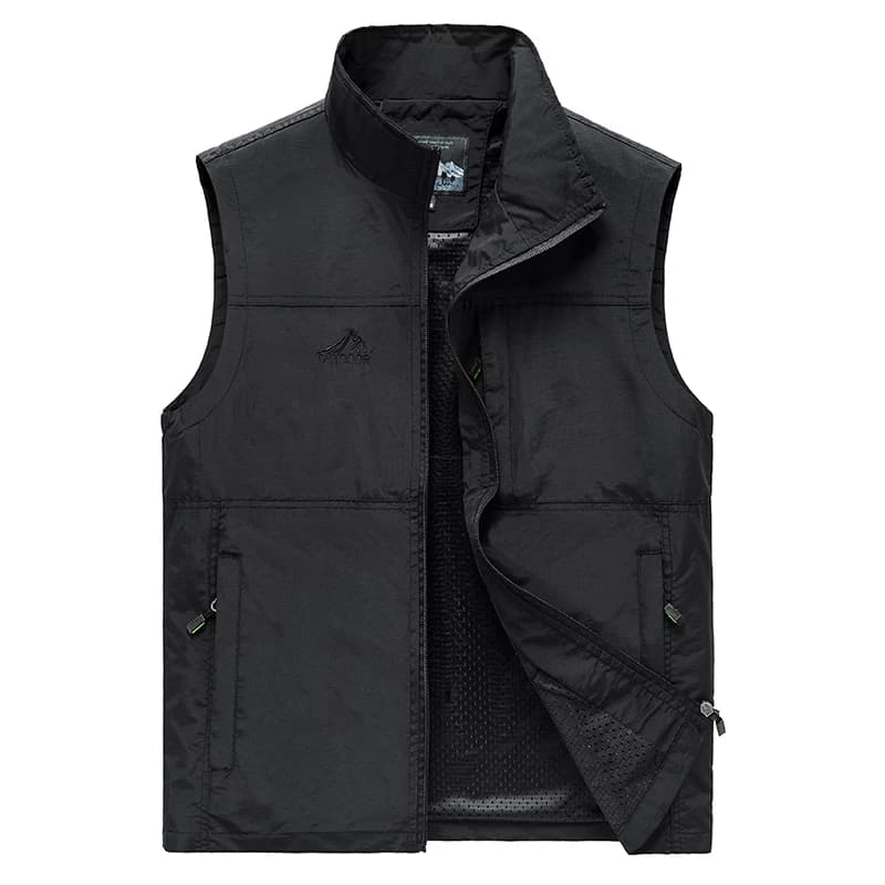 Veste sans manches homme pêche été respirante avec multiples poches pour équipement extérieur 8XL