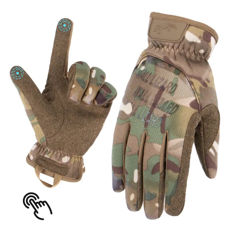 Gants tactiques plein doigts coupe-vent anti-dérapage respirants équipement pêche