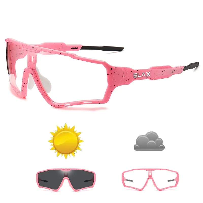 Lunettes photochromiques pêche sport extérieur - UV400 randonnée vélo homme femme
