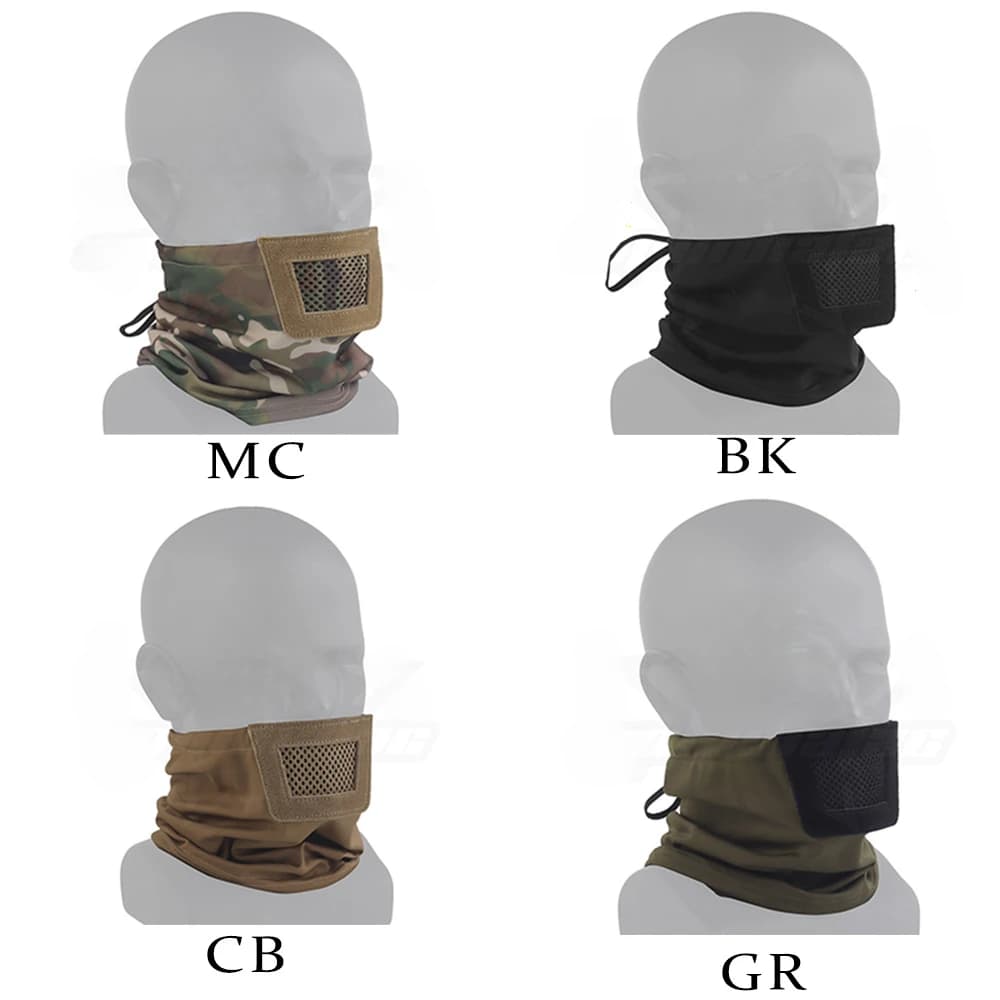 Masque chevalier pliable protection - Demi-face mesh pêche sport outdoor respirant