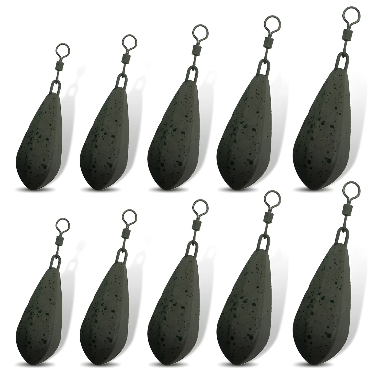 Plombs de carp fishing 56g 71g 85g 99g 113g avec système d'échange rapide pour bas de ligne et montages