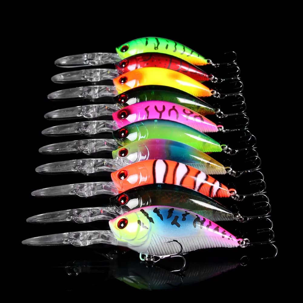 Leurre de pêche crankbait 12.5cm 20.5g pour brochet, leurre dur wobbleur carnassier