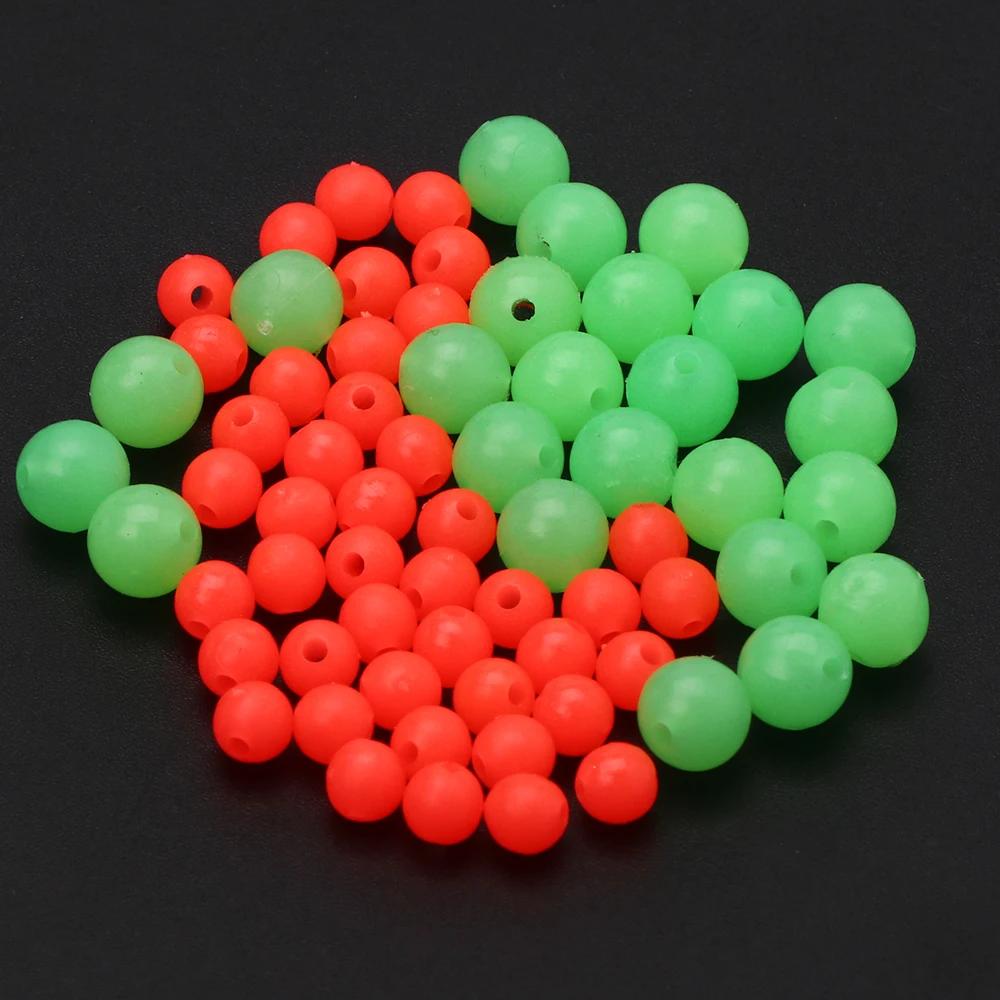 Billes lumineuses Lionriver pour pêche nocturne en mer - Stoppers souples et durs pour montages
