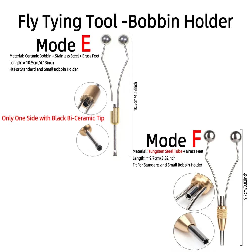 Bobbin ceramique fly tying - porte-fil bicéramique pour mouches sèches nymphes streamers