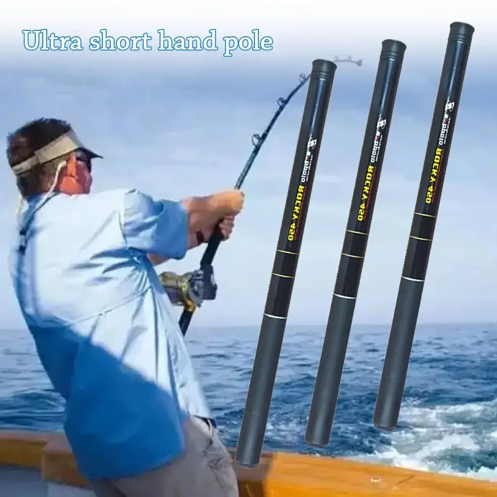 Canne télescopique ultralégère carbone portable lac rivière carpe feeder pêche voyage compacte