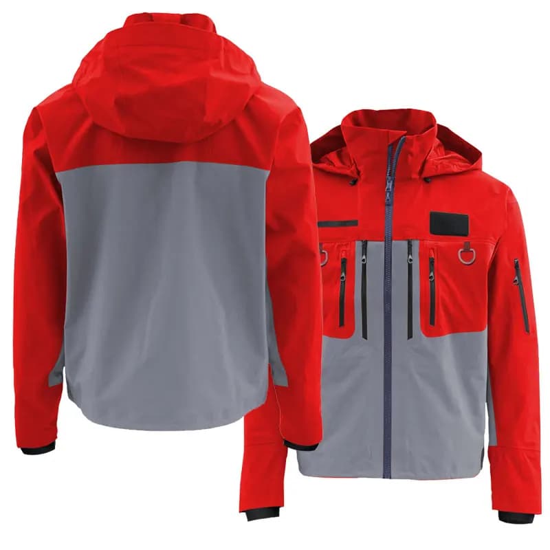 Veste de pêche imperméable respirante tactique pour la pêche à la mouche et le kayak