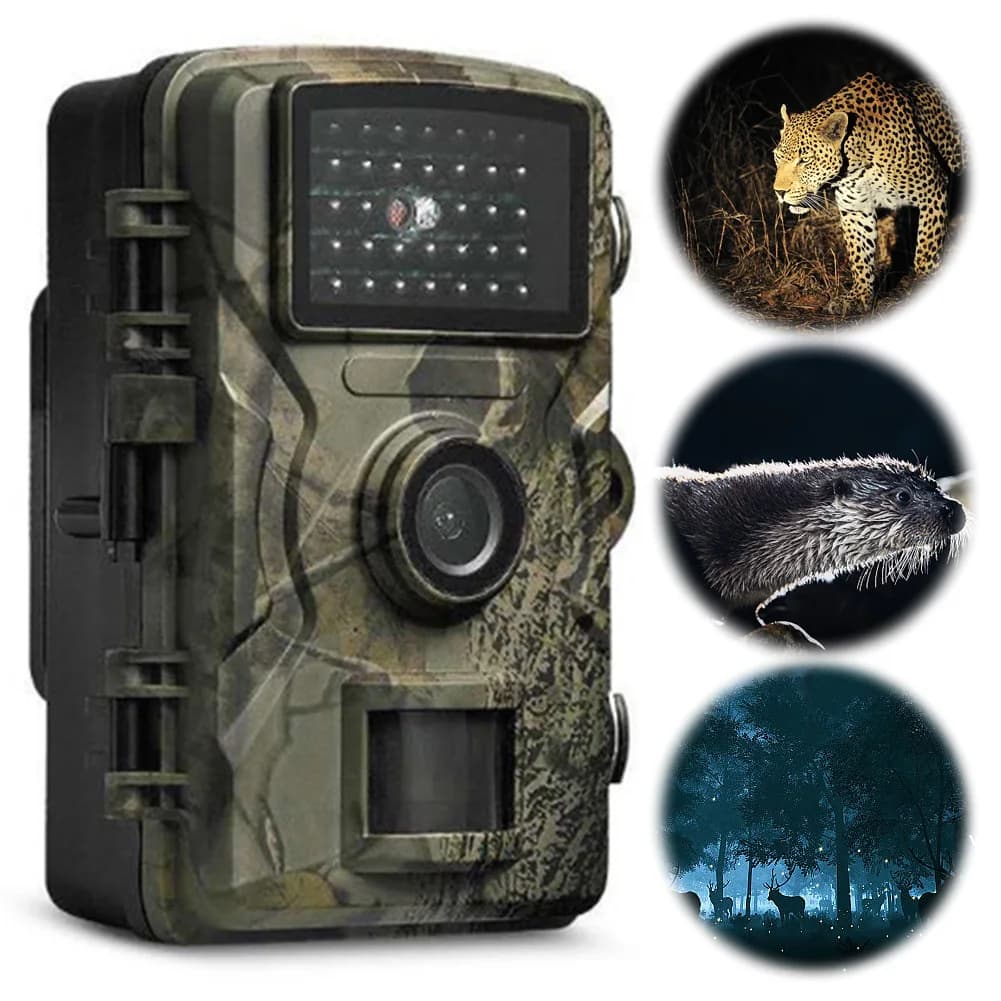 Caméra de chasse infrarouge à détection de mouvement vision nocturne pour observation animalière extérieure