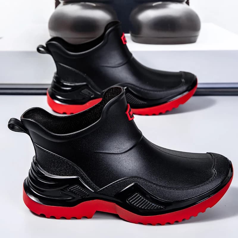 Bottes de pluie couple printemps nouvelles fonctionnelles confortables semelles épaisses outdoor fashion