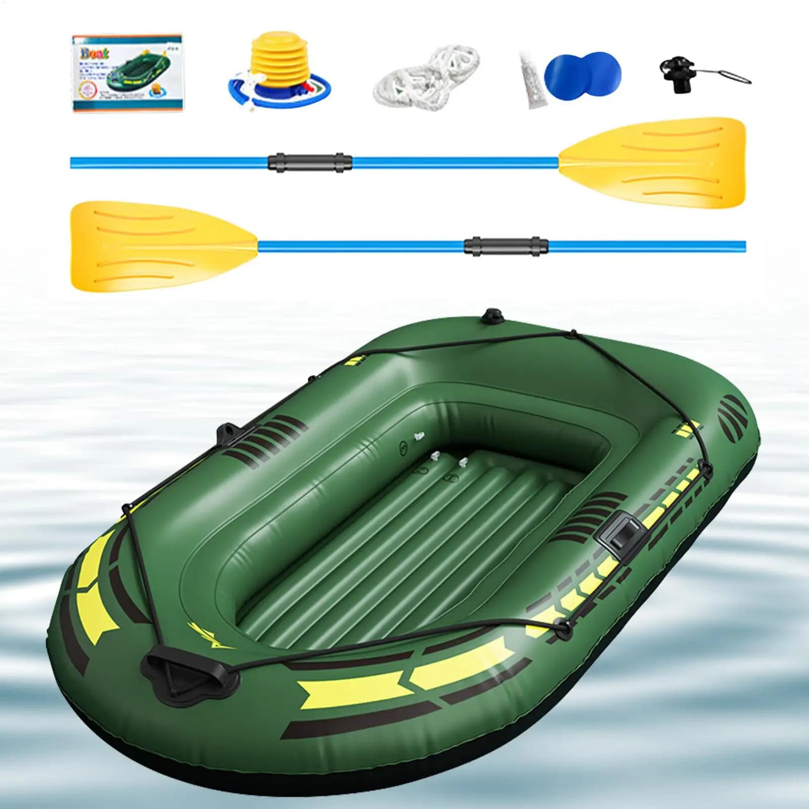 Radeau gonflable pêche et rafting - Bateau portable kayak gonflable pour activités extérieures