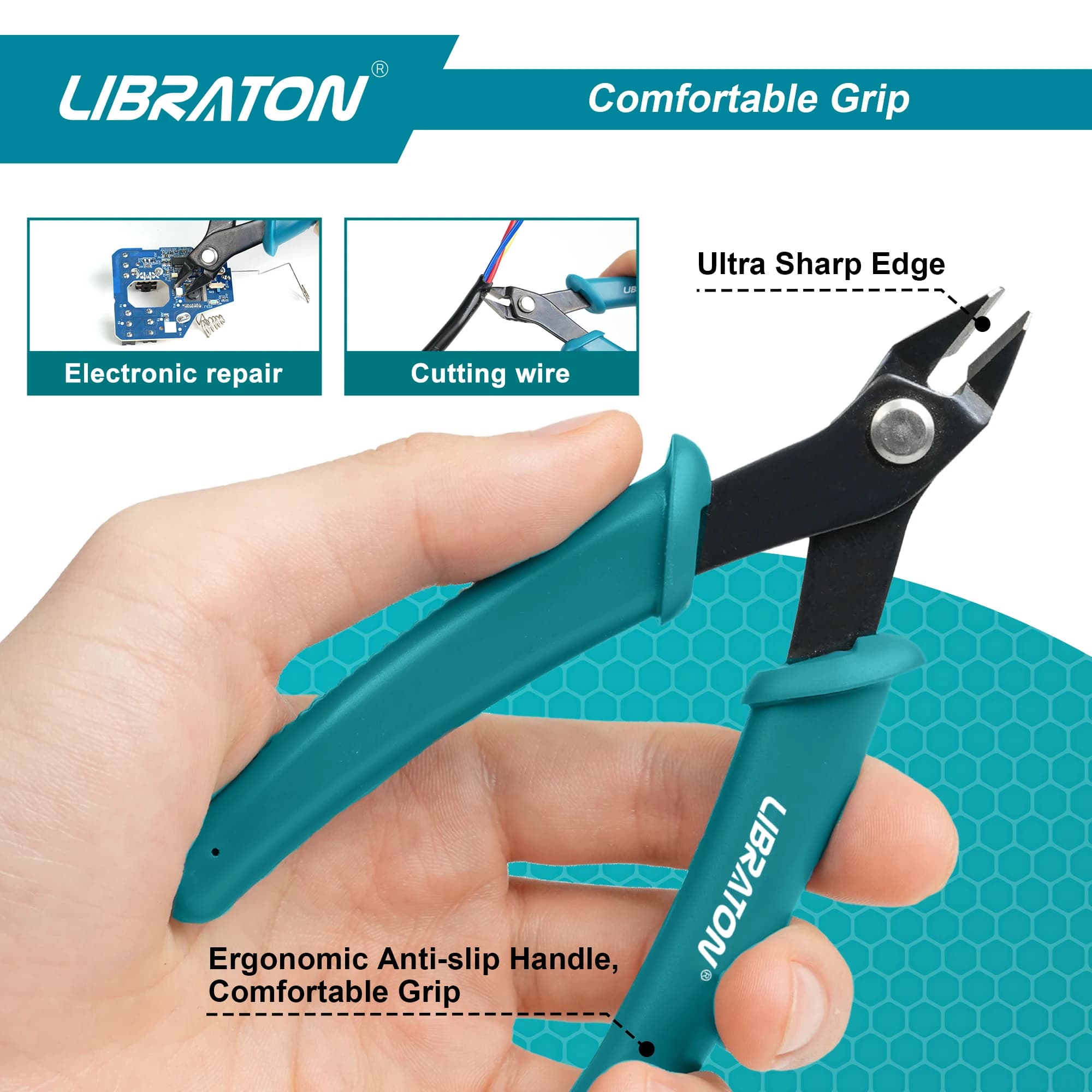 Micro-pince coupante de précision LIBRATON pour modélisme et bijouterie - Coupe nette pour maquettes et kits
