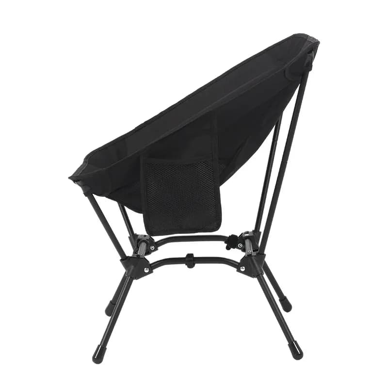 Chaise pliante carrée 4 pieds stable - Structure fer léger en croissant plus stable que tabouret triangulaire