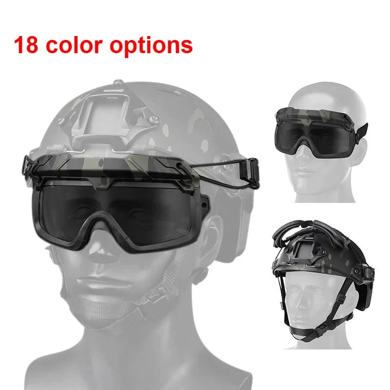 Lunettes tactiques de pêche 2 modes - Protection yeux pêche sportive airsoft randonnée chasse