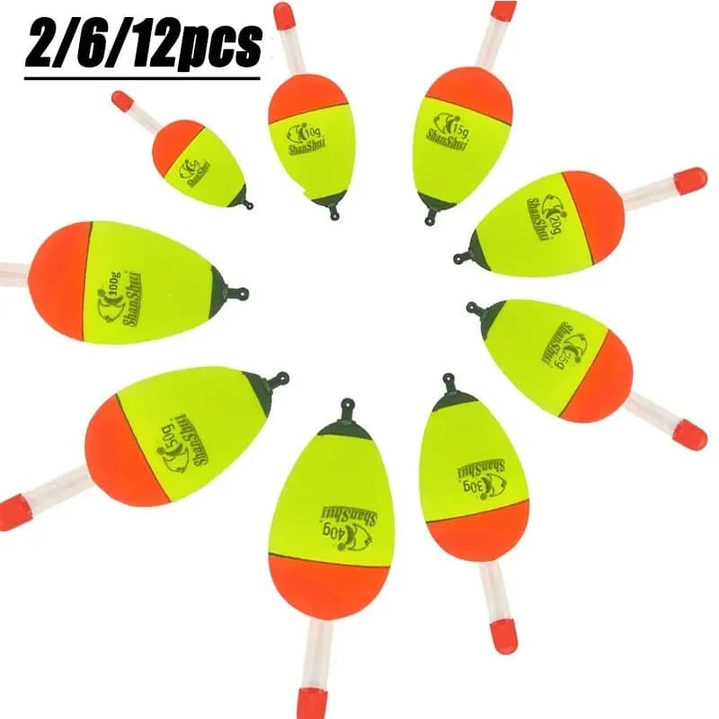Flotteurs lumineux de pêche de nuit EVA 12 pièces, sticks fluorescents pour mer et roche, 5